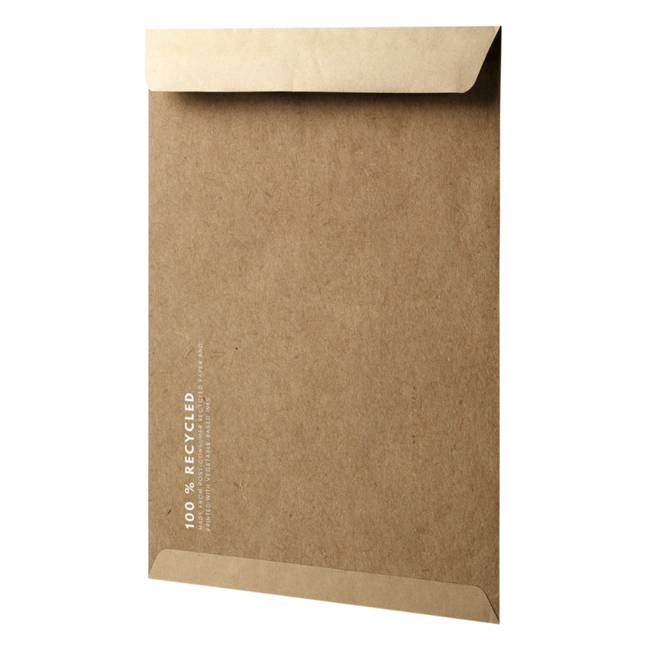 100% Post-Consumer Recycled Kraft Mailers - EcoPackables